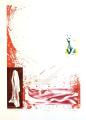  Gentle rusting of the red silk, 2011, screen print
